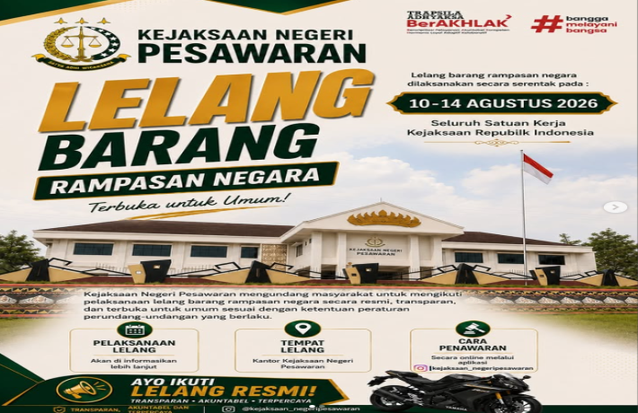 Pengumuman Lelang Kejaksaan Negeri Pesawaran Tahun 2026