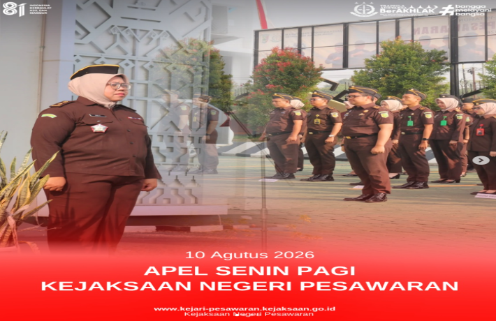 Apel Pagi Senin Kejaksaan Negeri Pesawaran