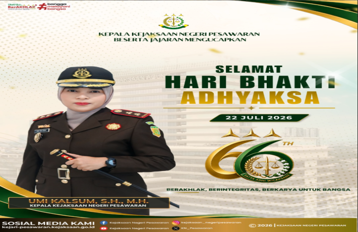 Selamat Hari Bhakti Adhyaksa Ke - 66 Tahun 2026