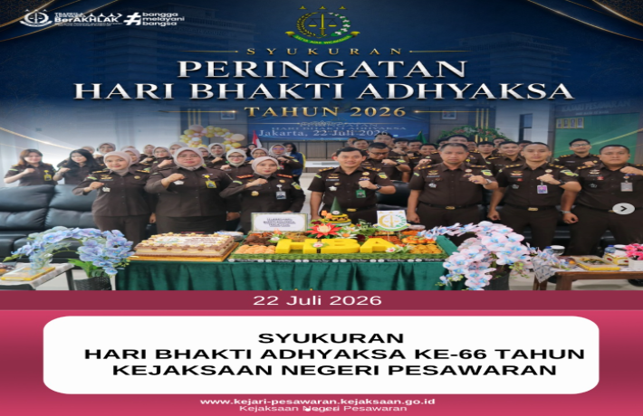 Syukuran Hari Bhakti Adhyaksa Ke - 66 Tahun 2026