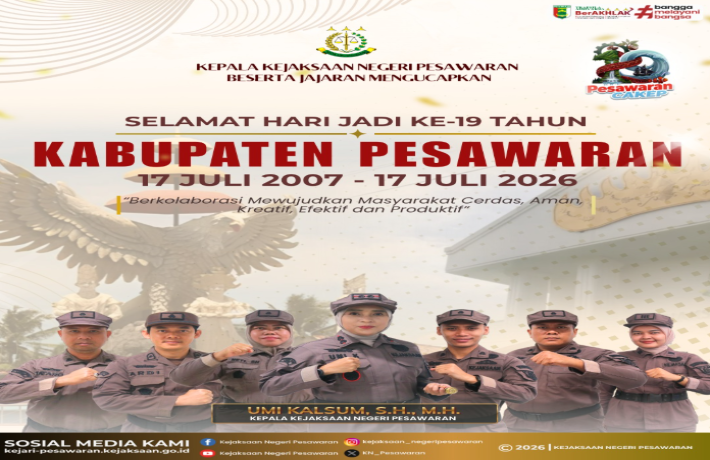 Selamat Hari Jadi Kabupaten Pesawaran yang Ke - 19 Tahun 2026