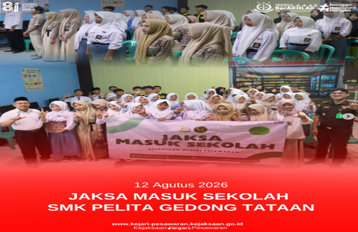 Jaksa Masuk Sekolah di SMK Pelita Kabupaten Pesawaran