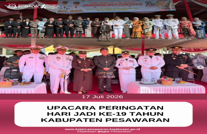 Upacara Peringatan Hari Jadi Ke-19 Tahun Kabupaten Pesawaran