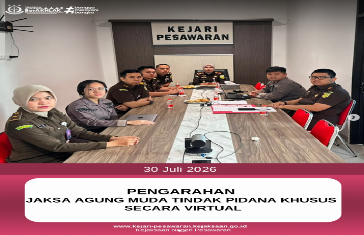 Pengarahan Jaksa Agung Muda Tindak Pidana Khusus Kejaksaan Agung Republik Indonesia