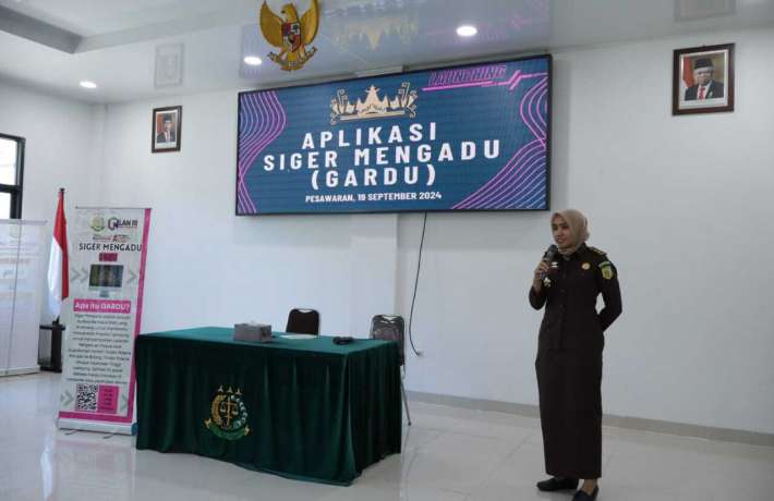 Launching Aplikasi SIGER MENGADU dari bidang Pidsus Kejati Lampung