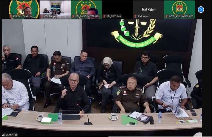 Kejari Pesawaran mengikuti arahan JAM Intelijen 