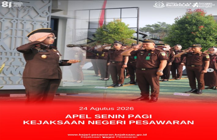 Apel Pagi Senin Kejaksaan Negeri Pesawaran