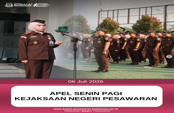 Apel Senin Pagi Kejaksaan Negeri Pesawaran